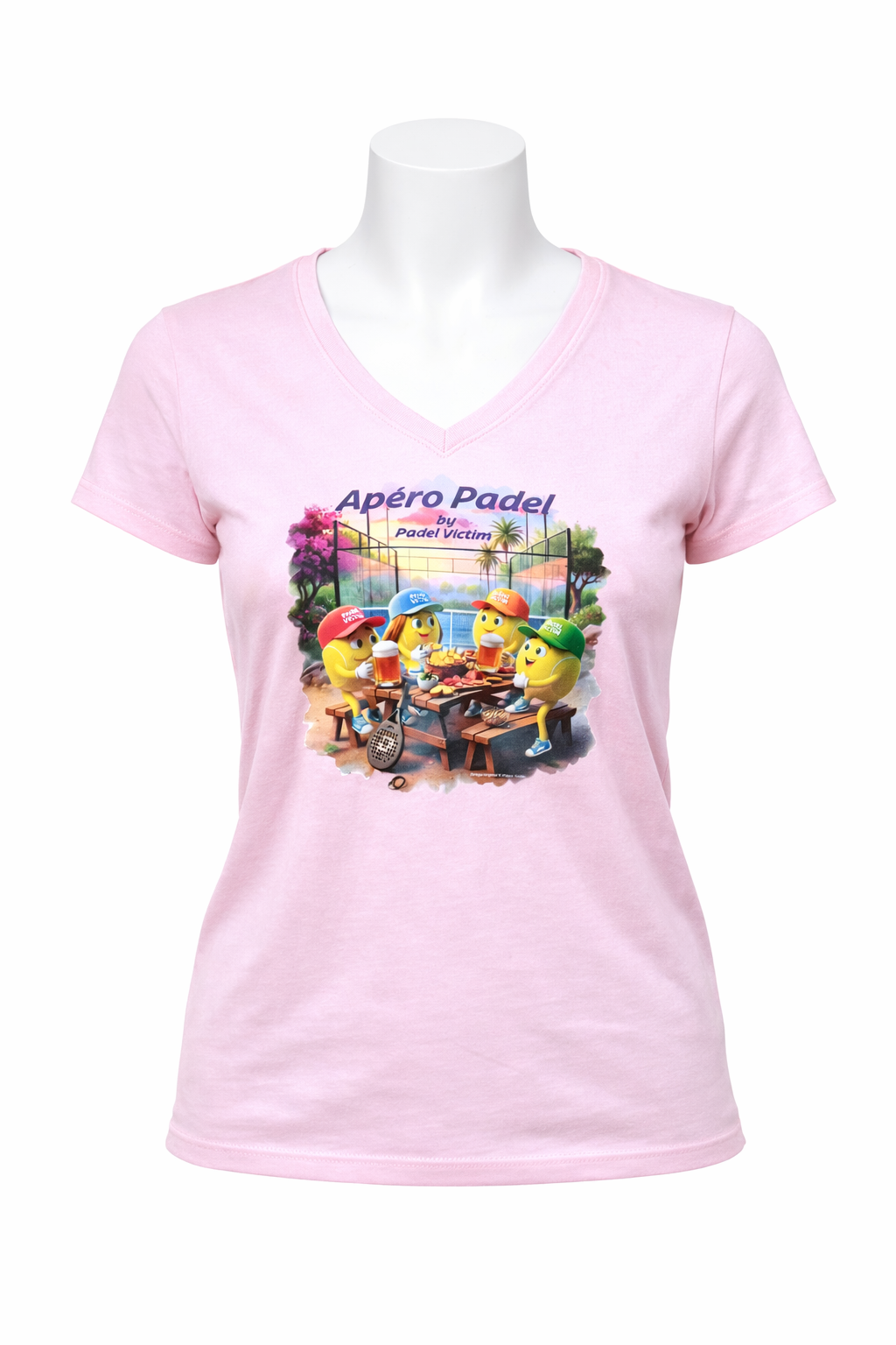 T-shirt "Apéro Padel" émojis Femme