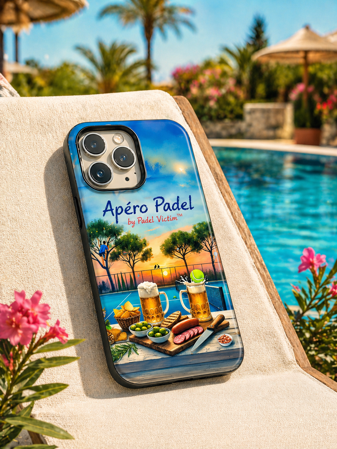 Coque de téléphone Padel Victim "Apéro Padel"