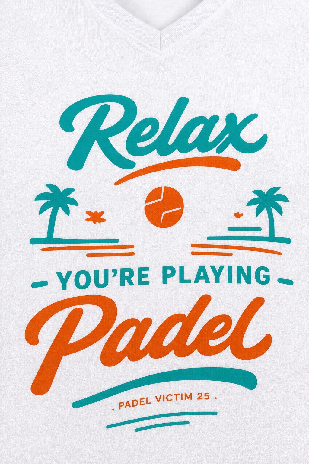 T-shirt Padel Victim Femme "Relax you're playing padel"
