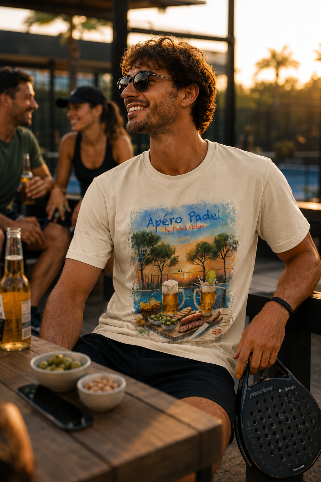T-shirt Apéro Padel Coton premium