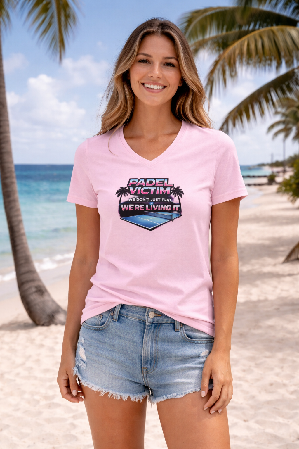 T-Shirt Padel Victim Femme- Coton Sport Confortable