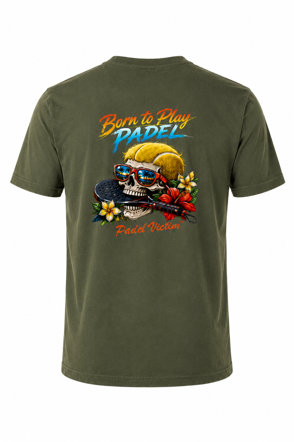 T-shirt Padel Victim "Born to Play Padel" Coton premium