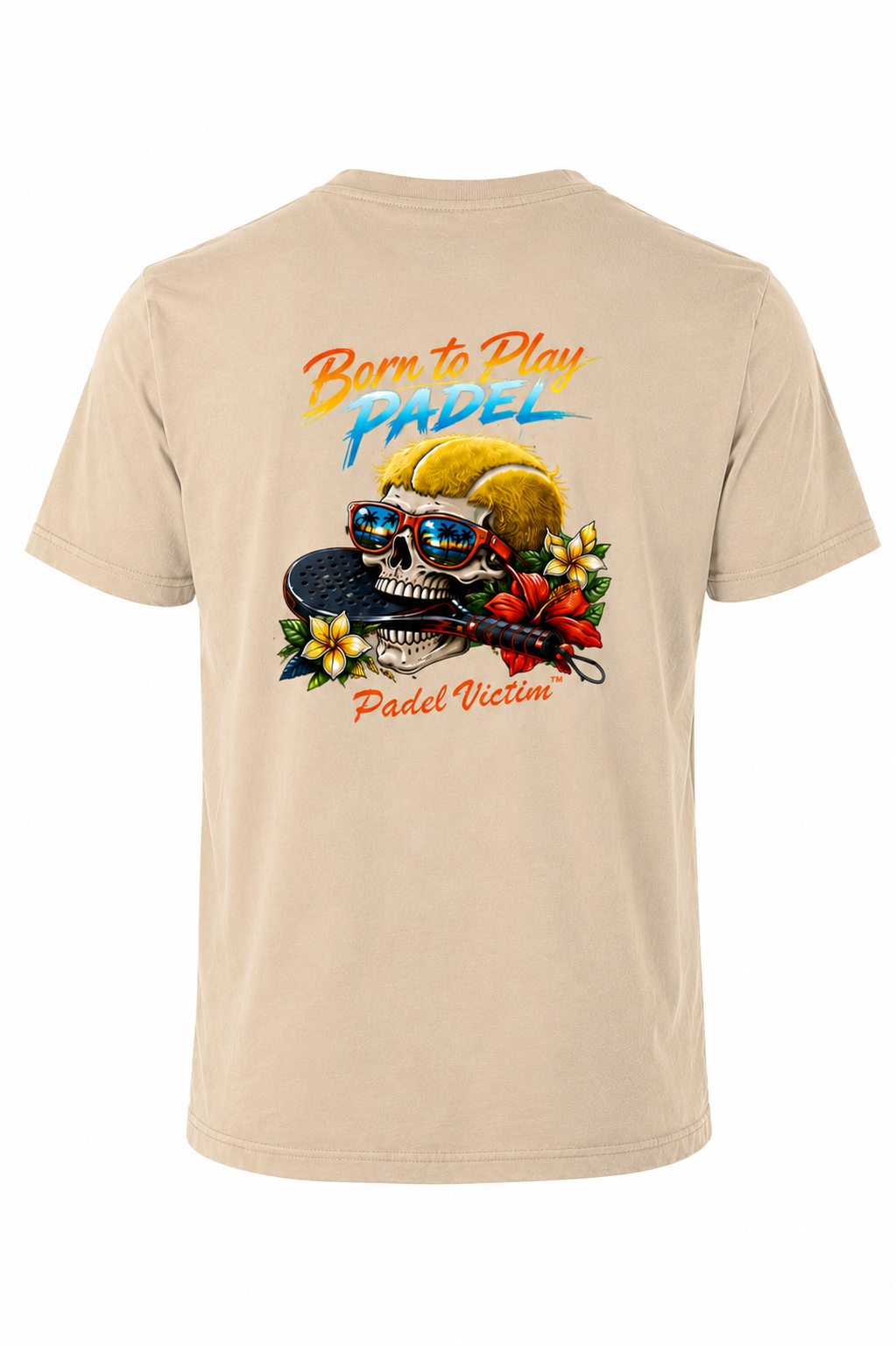 T-shirt Padel Victim "Born to Play Padel" Coton premium