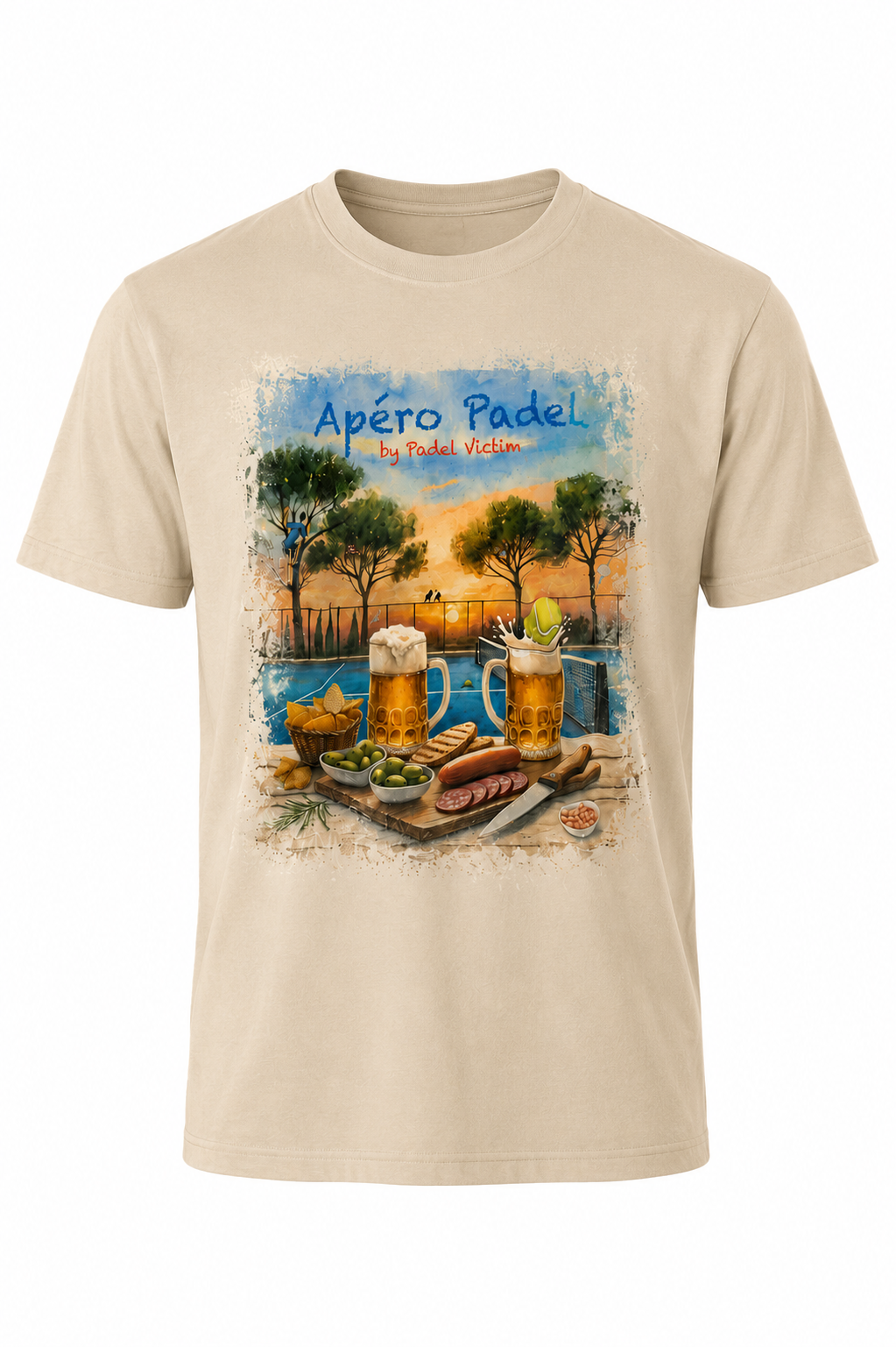 T-shirt Apéro Padel Coton premium