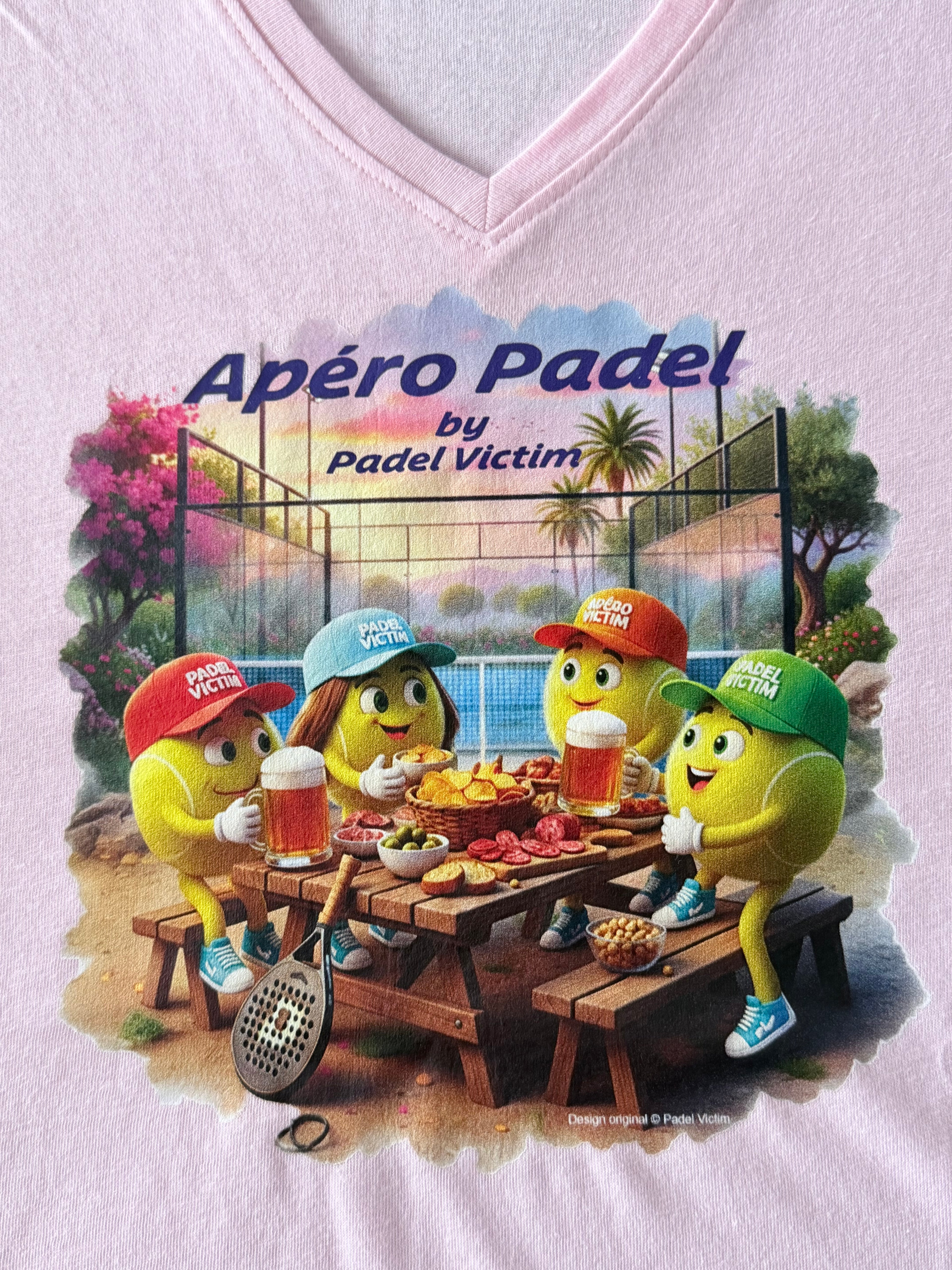 T-shirt "Apéro Padel" émojis Femme