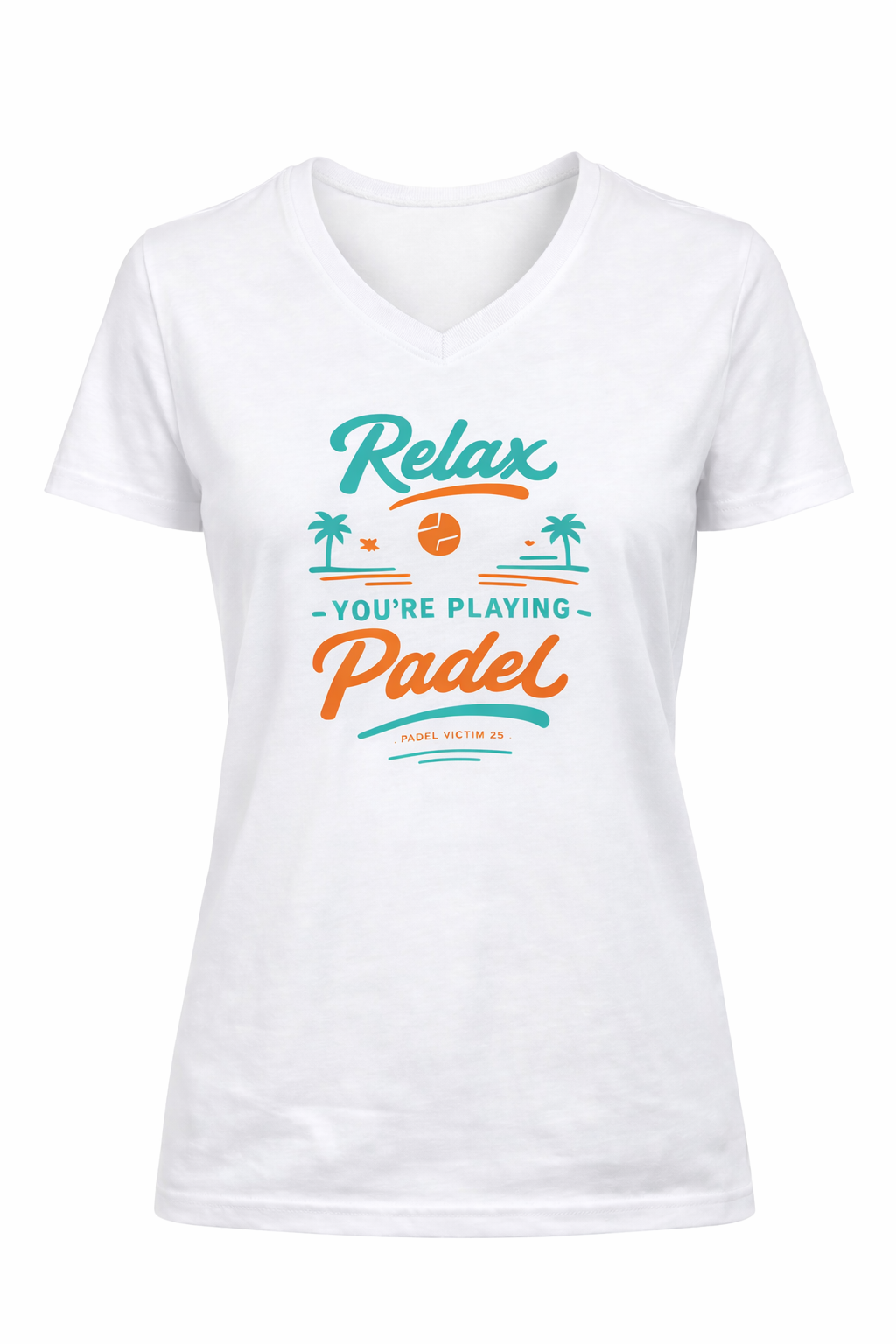T-shirt Padel Victim Femme "Relax you're playing padel"