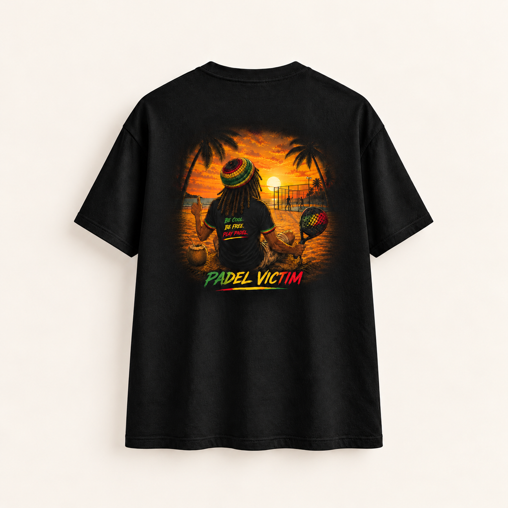 T-shirt Reggae Vibes noir-dos entier