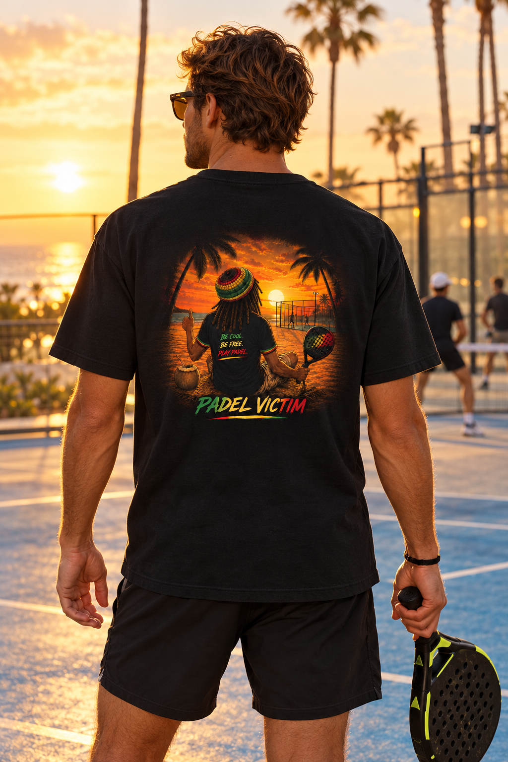 Mockup Reggae Vibes noir-porte
